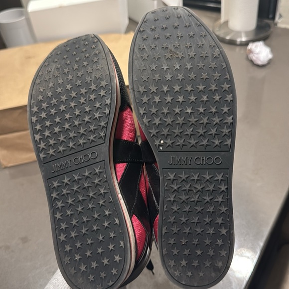 Jimmy Choo Pink and Black Sneakers - Picture 4 of 4